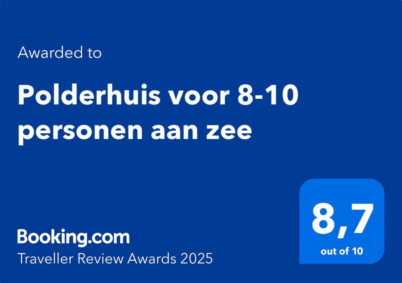 Polderhuis Voor 8-10 Personen Aan Zee Nieuwvliet Exterior foto